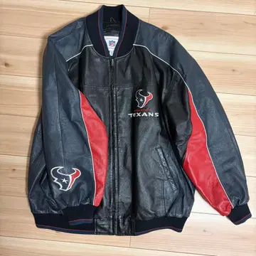 HOUSTON TEXANS 가죽 자켓 바시티 자켓 ? XXL