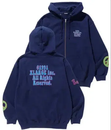XLARGE 집업 후드티
