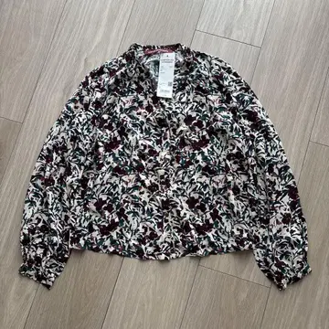 COMPTOIR DES COTONNIERS 꽃무늬 긴팔 블라우스 S