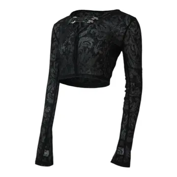theredthread S clip cardigan cropped