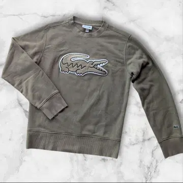 Lacoste 올리브 그린 트레이닝복 빅 로고 새상품급 US xs