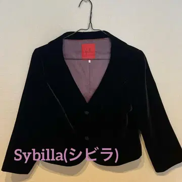 [ Sybilla(시빌라) ] 벨벳 7부 소매 자켓