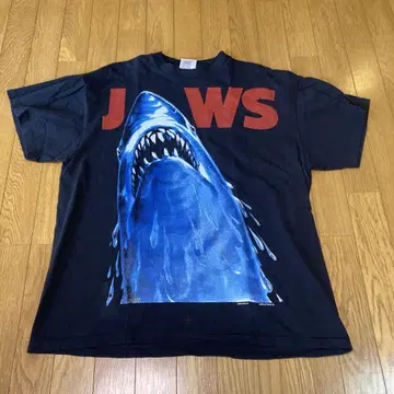 Jaws 상어 셔츠 영화 아트 xl 블랙