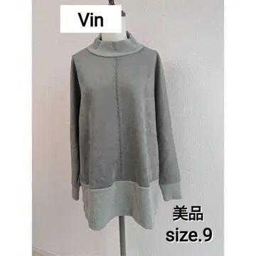 Vin 스웨이드 터치 x 니트의 이소재 상의