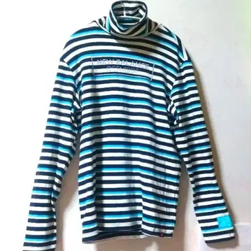 NEW BALANCE 골프 터틀 하이넥 긴팔 보더 무늬 6