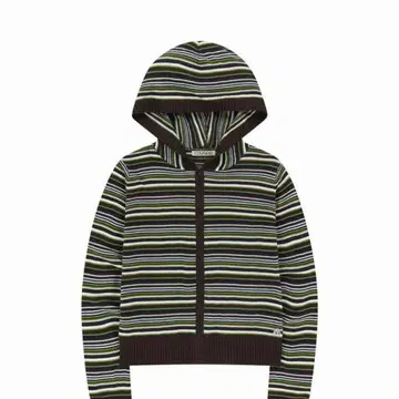 coyseio 스트라이프 후드 부착 후드티