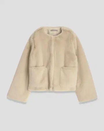 띠어리 럭스 에코 퍼 자켓 38