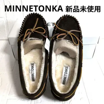 [ 미사용 ] MINNETONKA 다크 브라운 모카신 25cm