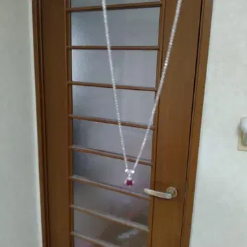 실버 루비 목걸이