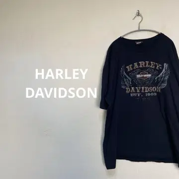 HARLEY DAVIDSON 티셔츠 갱 블랙