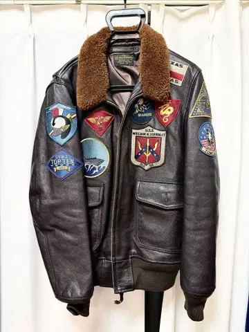 미사용급 AVIREX G-1 top gun 플라이트 자켓 42
