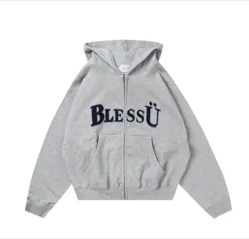 BlessU BU OG 로고 집업 후디