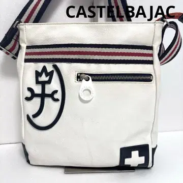 CASTELBAJAC 화이트 가죽 숄더백 까스텔바작