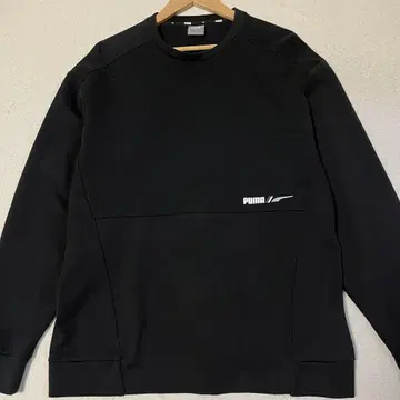 PUMA 블랙 맨투맨 트레이닝복