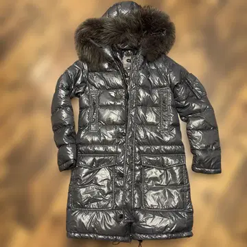 DUVETICA 다운 자켓 후드 부착 그레이
