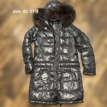 DUVETICA 다운 자켓 후드 부착 그레이