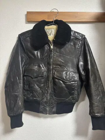 Marks & Co. 보아 옷깃 블랙 가죽 자켓