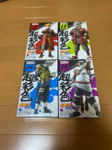 NARUTO-나루토-질풍전 하이 스펙 컬러링 피규어 4 전 4종 세트