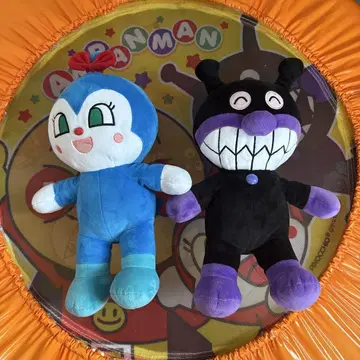 호빵맨 봉제 인형 2체 세트