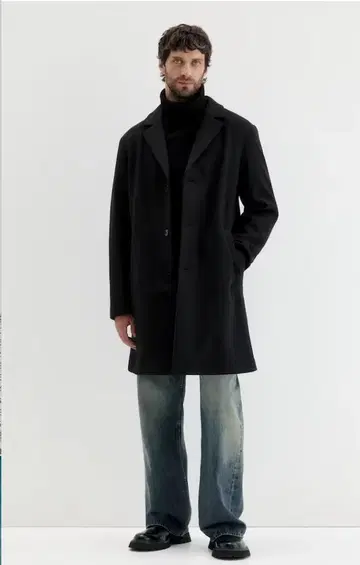 H&M 블랙 코트 XL 사이즈