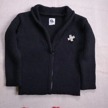 호박 단추 블랙 컬러 가디건