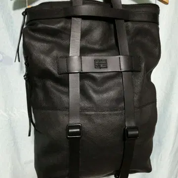 G-Star RAW 블랙 2way 가죽 백팩