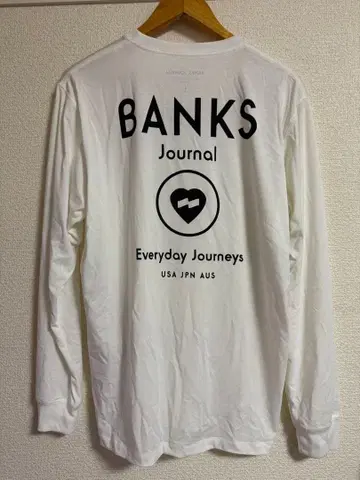 BANKS JOURNAL 롱 슬리브 티셔츠 화이트