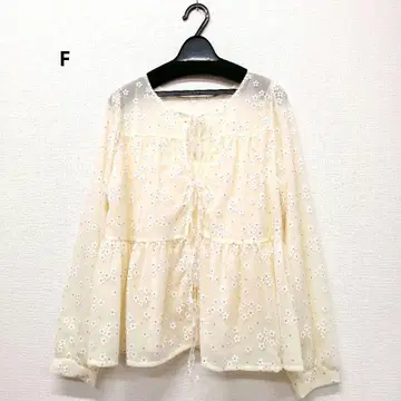 flower 미사용 새상품 블라썸 튤 블라우스 294