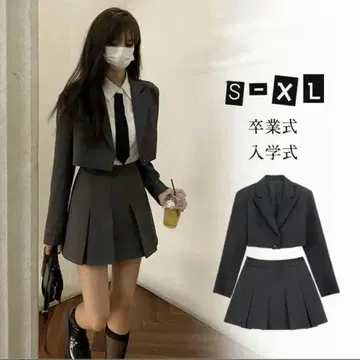 졸업식 입학식용 셋업 S 그레이