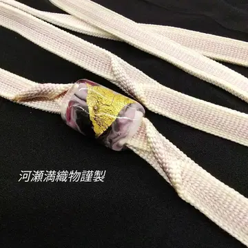 카와세 미츠 오리모노 긴제 잠자리 볼 금박 은박 허리띠 #1066