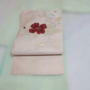 순수 실크 이로무지 이중 기모노와 나고야 오비 2종 세트 5800엔