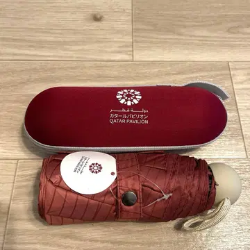 카타르 파빌리온 접이식 우산 빨간색 우천 겸용