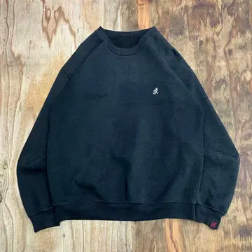 00s 그라미치 맨투맨 블랙 원포인트 클라이밍 Y2K