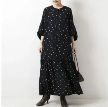 Spick&Span [ JUST ] 별주 플라워 프린트 롱 원피스