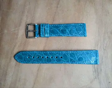 Hirsch 제뉴인 크로코 시계 벨트 18mm