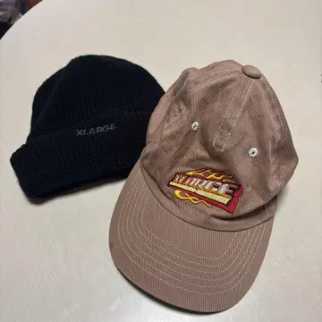 XLARGE 블랙 비니 캡