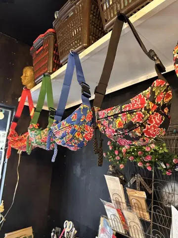 플라워 프린트 숄더백 4색 세트