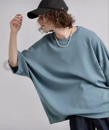 HARE 돌먼 분또 티셔츠 블루