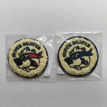 SUPER BEAVER 와펜 가챠 파랑 빨간색 슈퍼 비버