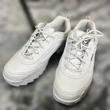 FILA Distorter Premium 스니커즈 통굽 경량 화이트