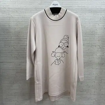 PICONE 캐릭터 자수 긴팔 튜닉 사이즈 L