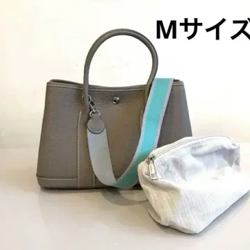 가죽 토트백 소가죽 스트랩 포함 M 사이즈 그레이지