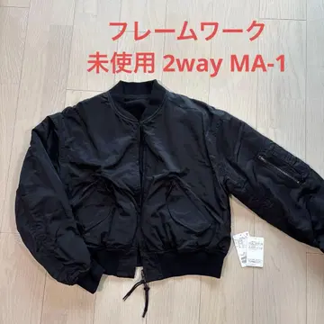 [ 시착만 한 상품 ] 프레임워크 2WAY MA-1 사이즈 36 블랙