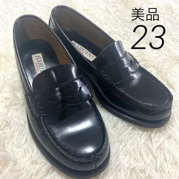 새상품급 [하루타] 로퍼 코인로퍼 23cm 3E 블랙 통학 학생