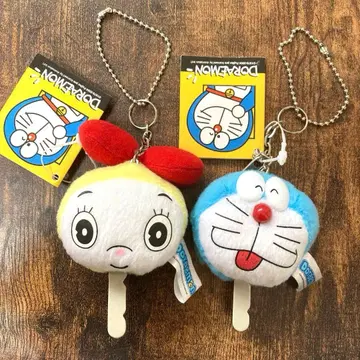 도라에몽 마스코트 키 커버 헤이세이 레트로 도라미짱 2개 세트 택 포함