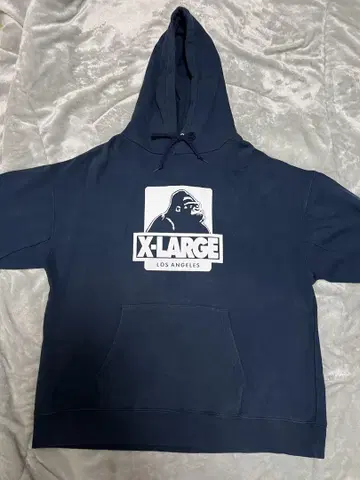 X-LARGE 네이비 후드티