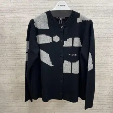 PICONE 기하학 패턴 니트 가디건 사이즈 L