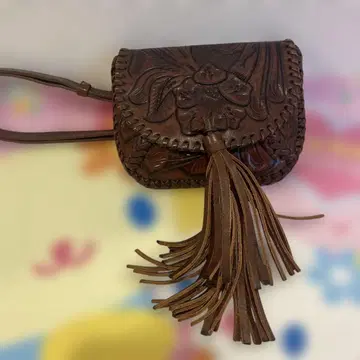 카빙 트라이브스 브라운 그레이스 콘티넨탈 숄더백 브라운