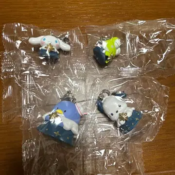 별색 천사 참 캡슐 토이 4개 세트 산리오