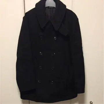 블랙 울 피 코트 M by Journal standard